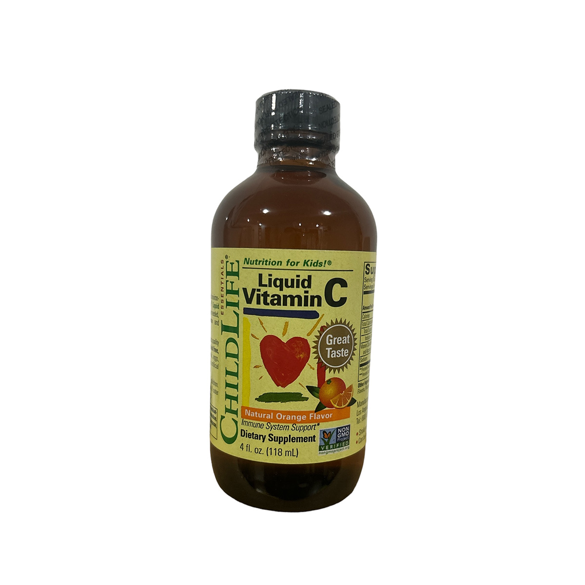 Liquid vitamin C 118ml kids sabor naranja Child Life Seminka Health Store